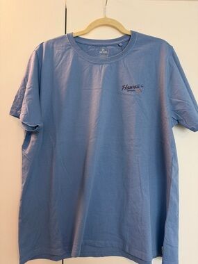 Rip Curl Dusty Blue 'Hawaii' Floral Chest Tee